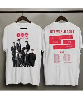 BTS Graphic Tee World Tour 2026 Vintage Streetwear Unisex T-Shirt NWT